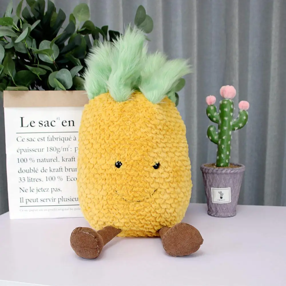 

Fashion Simulation Fruit Stuffed Pineapple Plush Toys Pillow Kids Creative Sofa Bed Pillow Appease Baby Kids Toy Christmas Gift