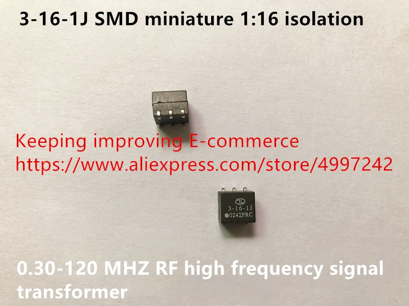 Оригинальный новый 100% 3 16 1J SMD миниатюрный 1:16 изоляционный 0 30 120 МГц RF
