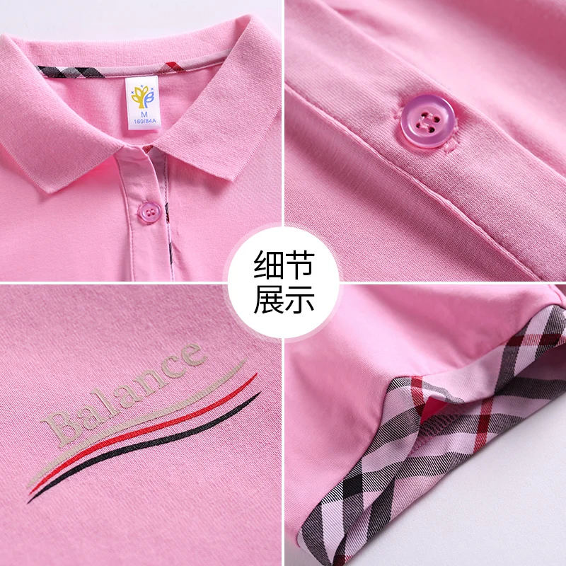 

Summer New Fashion polo sport Shirt Women Tops Street casual Turn-down Collar T-shirt Girls Tshirt Cotton Solid Slim Shirt Tops