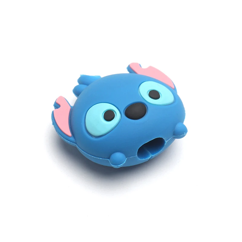 Цвет: желтый Милый мультфильм animel кабель протектор для iphone usb кабель chompers держатель зарядное устройство провода Органайзер аксессуары для телефонов Прямая поставка - Цвет: Цвет: желтый