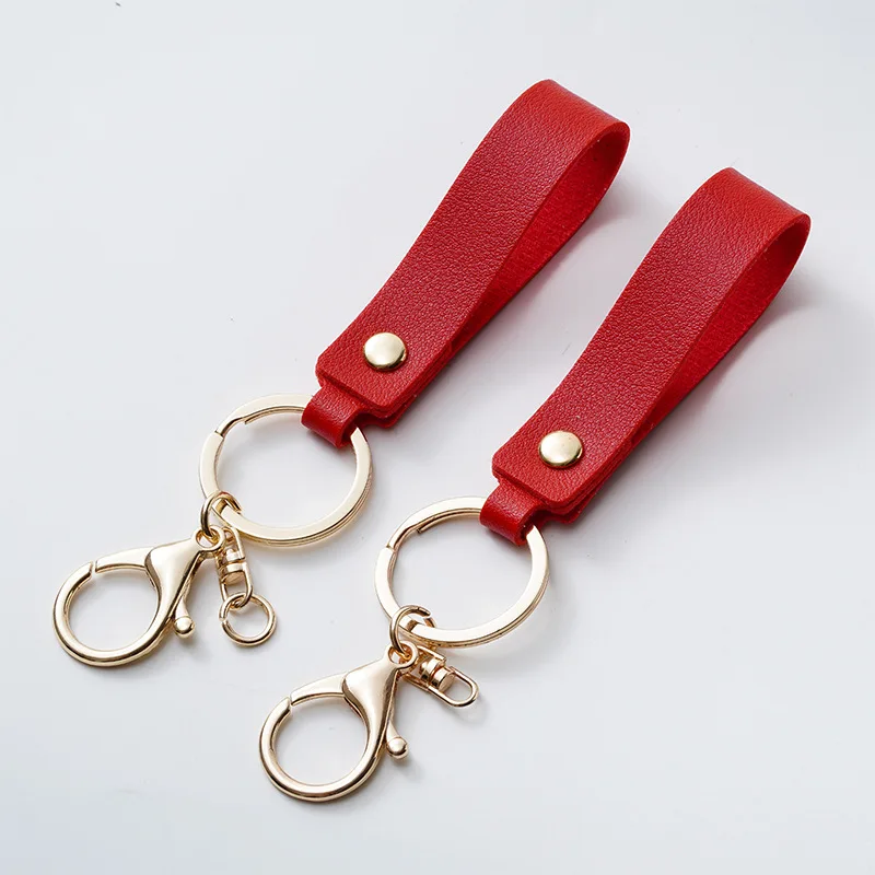 Модный брелок из искусственной кожи 8 цветов деловой подарок кожаный для ключей