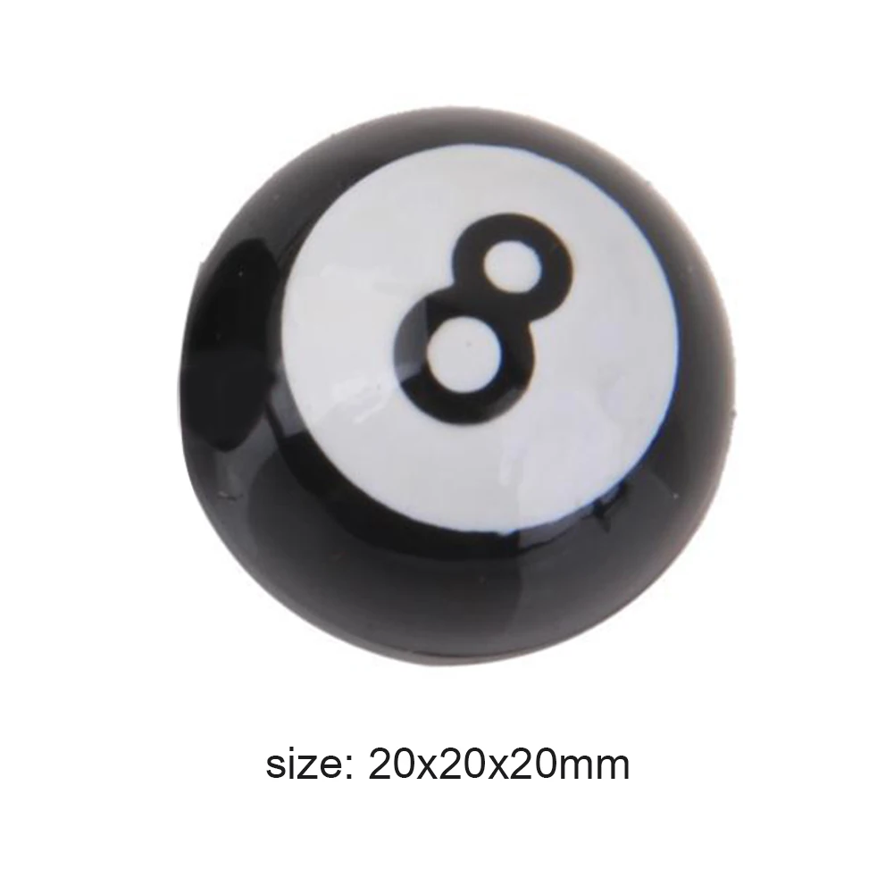 

High Quality 1PCS Universal Auto Car Truck Bike Billiards "Pool 8 Ball" Tire Tyre Air Valve Stem Caps Wheel Rims