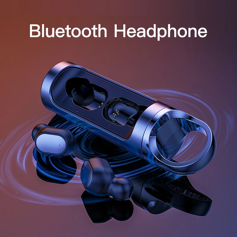 Беспроводные наушники TWS с поддержкой Bluetooth 5 0 Спортивная мини гарнитура для бега