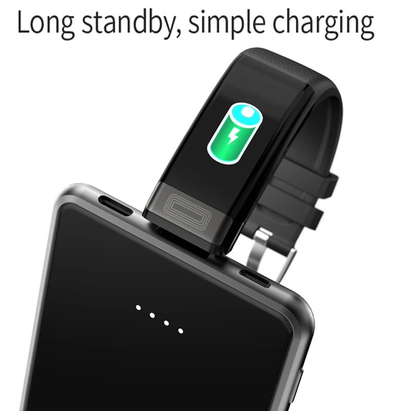 ЭКГ кровяное давление часы водонепроницаемый IP67 умный Браслет 1 14 дюймов браслет