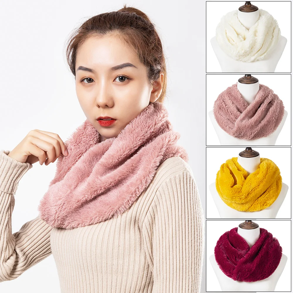 2020 женский зимний шарф толстые меховые травяные шарфы из искусственного меха