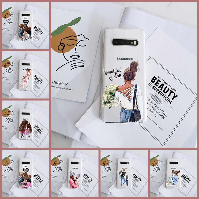 Чехол-накладка для Samsung Galaxy Note 10 Pro S20 S10 Plus S10E силиконовый мамы женщины девушки 5G |