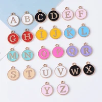 10pcs diy alloy bracelet jewelry accessories dripping multicolor 26 english word letters pendant handmade clothing bag materials