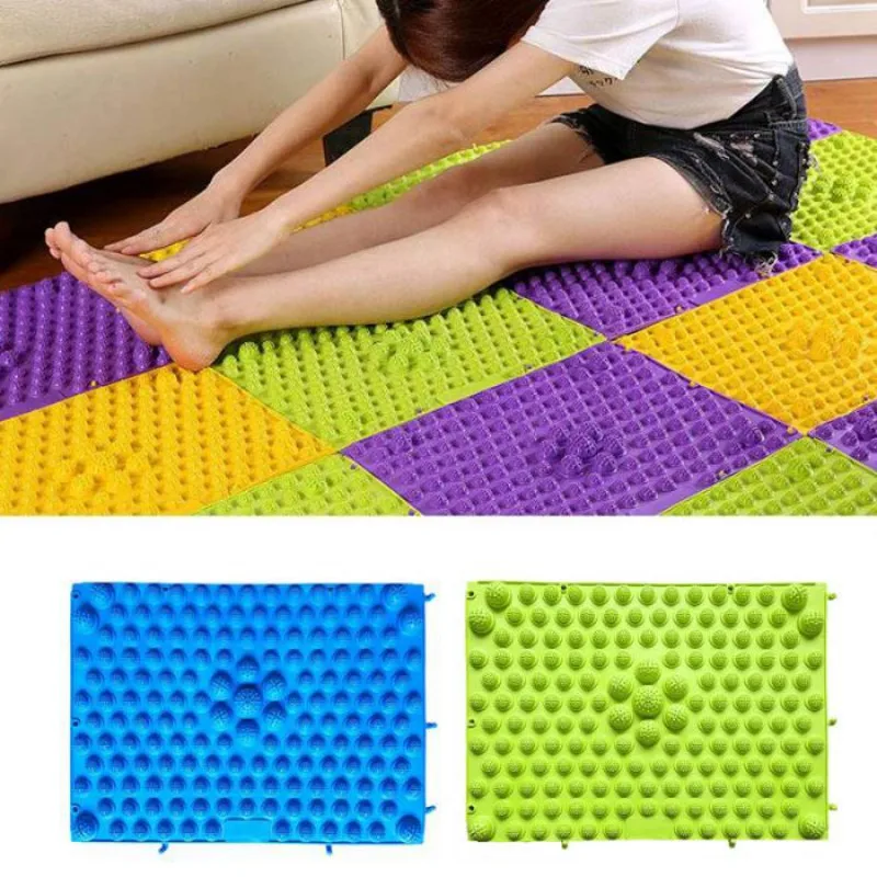 High-Quality yoga mat Toe Pressure Circulation Plate Blood Mat For Massager 30x40cm Reflexology Foot Massage Pad Durable |