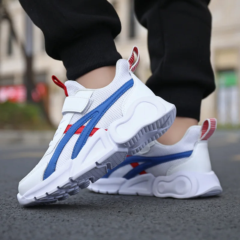 

New Spring White Shoes Children Leisure Mesh Kids Student Shoes Outdoor Sports Boys Girls Trainers Comfortable Sneakers Child