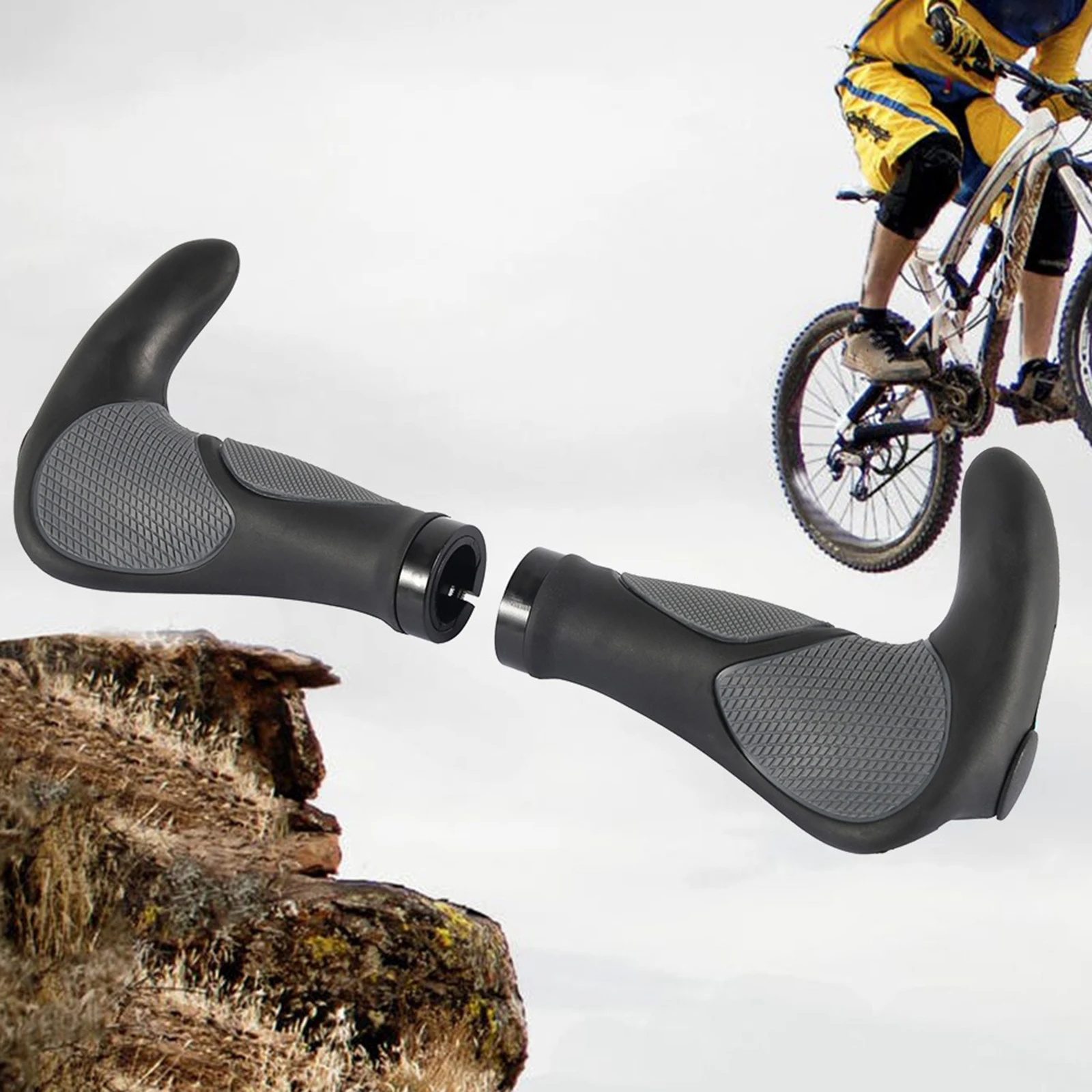 

Bike Handlebar Grip Ends Lock-on Handle Bar Cover Rest Bars Wrap Accessories
