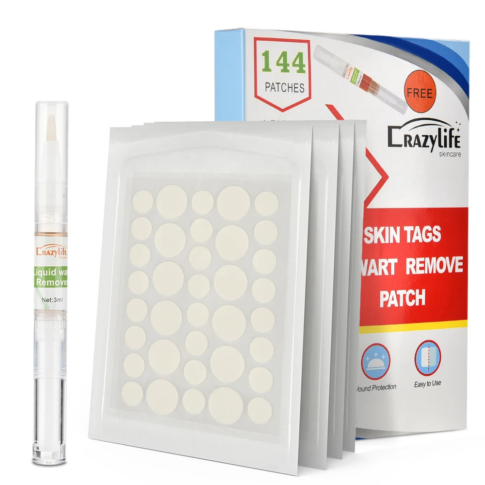 Бирки для кожи 144 шт. пластыри удаления моли жидкие Пластыри лечения бородавок