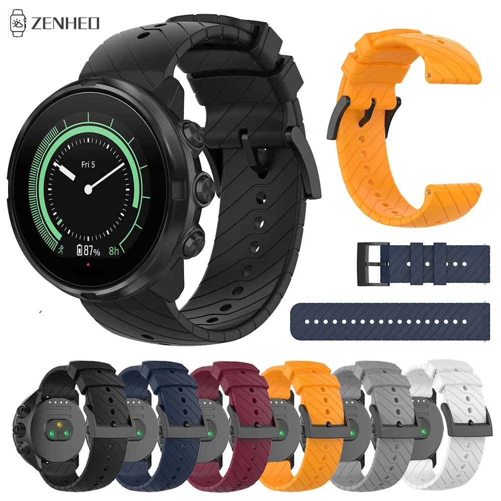 

Watch Strap for Suunto 7 9 Brao D5 Replacement Silicone Watchband For Suunto Spartan Sport Wrist HR