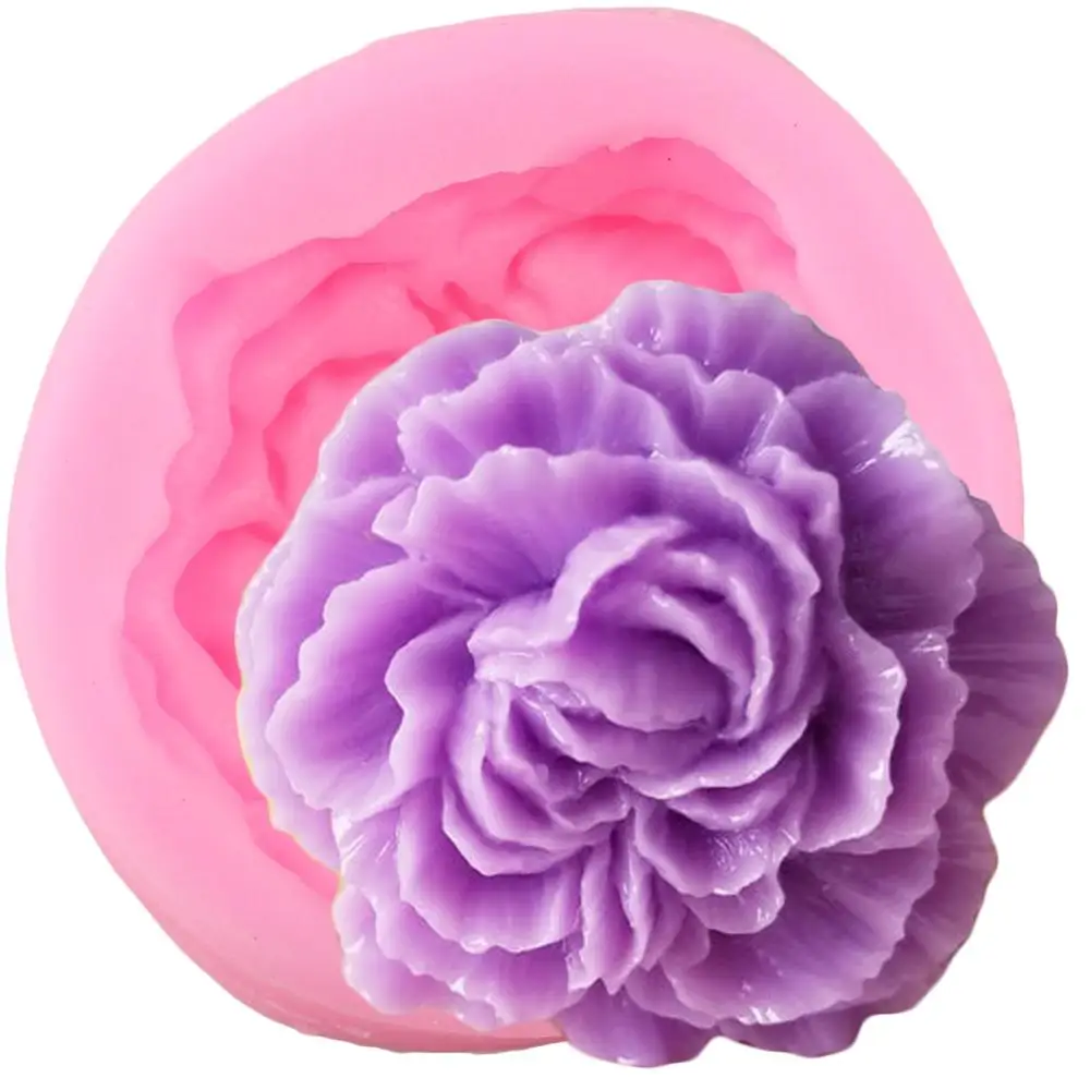 Peony силиконовые формы в виде цветка шоколадные конфеты полимерная глина мыло