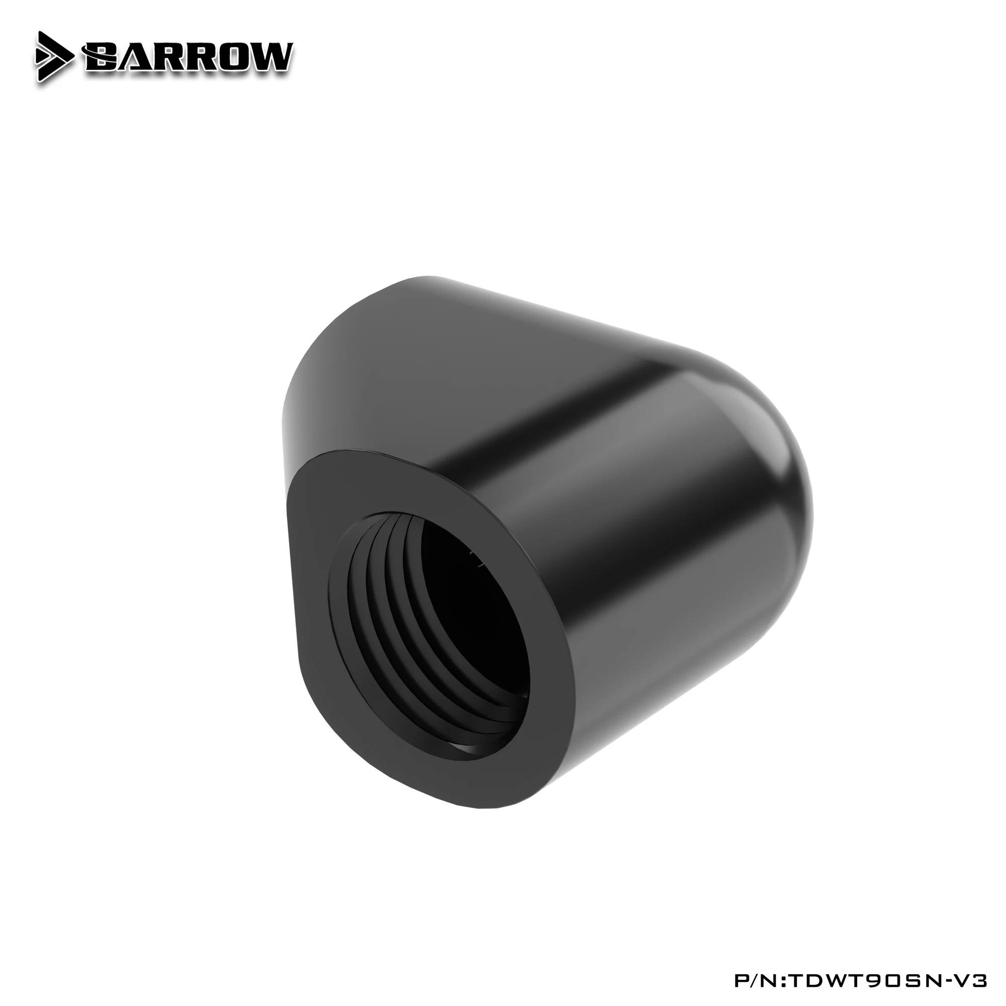 Курган двойные внутренние G1/4 ''поток 90 градусов фитинг адаптер воды адаптеры