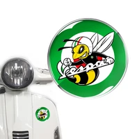 3d round motorcycle decal sticker resin italy stickers case for piaggio vespa gts gtv lx lxv 125 250 300 ie super