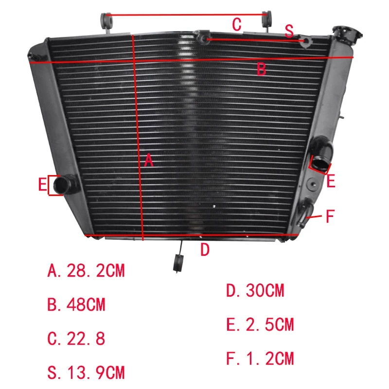 

Motorcycle Engine Radiator Aluminium Replace Cooling Cooler For Suzuki GSX-R750 GSX-R600 2011-2019 GSXR600 GSXR750