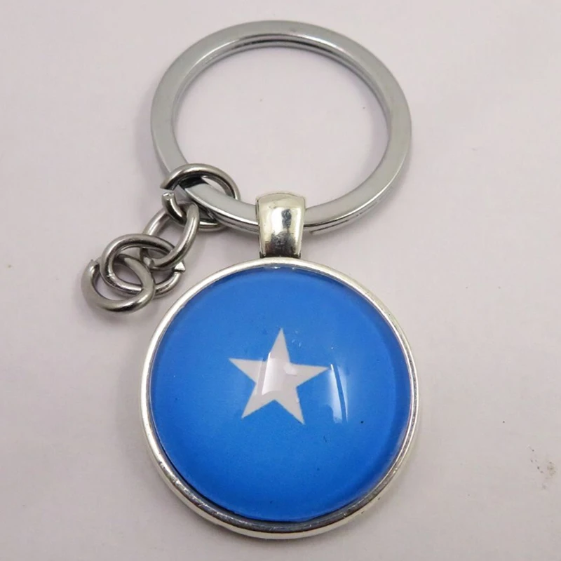 Модные страна брелок Подвески стеклянные бусины брелки Конго Гаити Эритрея