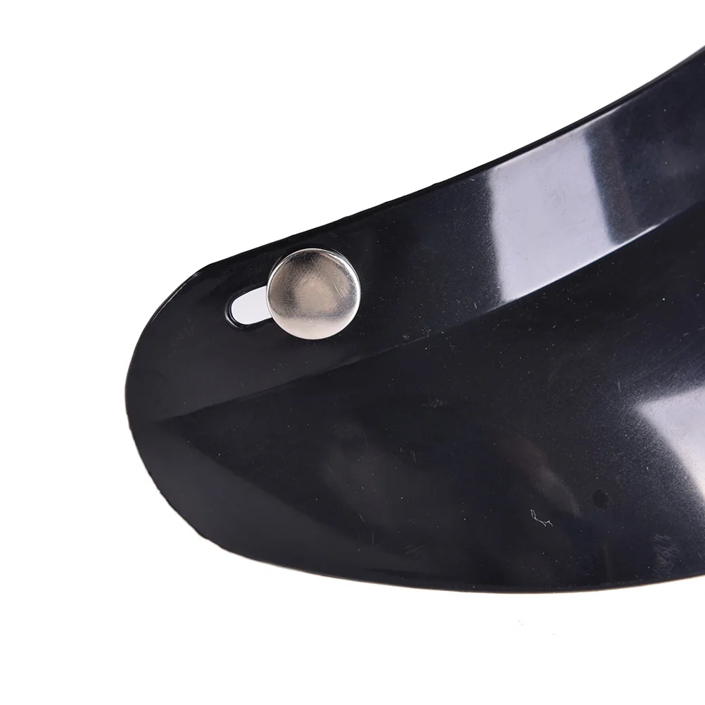 

Vintage 3-Snap Motorcycle Helmet Peak Lens Open Face Sun Shade Visor Shield