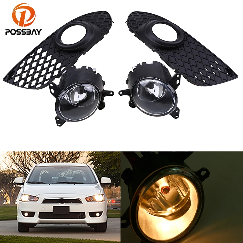 Автомобильные передние противотуманные фары POSSBAY H11 55 Вт нижний бампер решетка