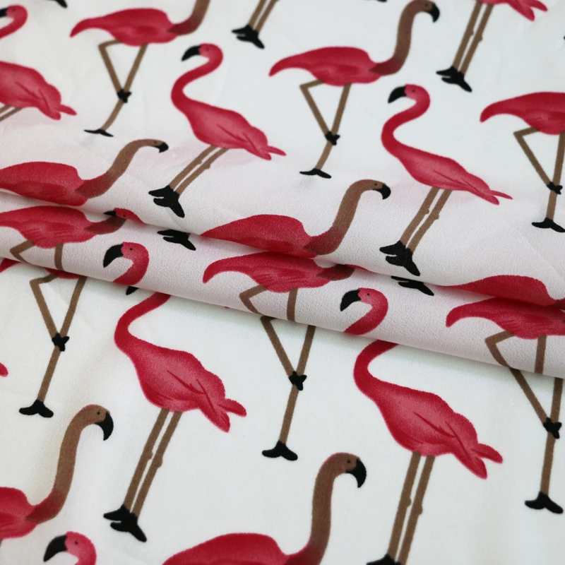 Фламинго стрейч шифон материал ткань креп 100 см * 150 см|Ткань| |