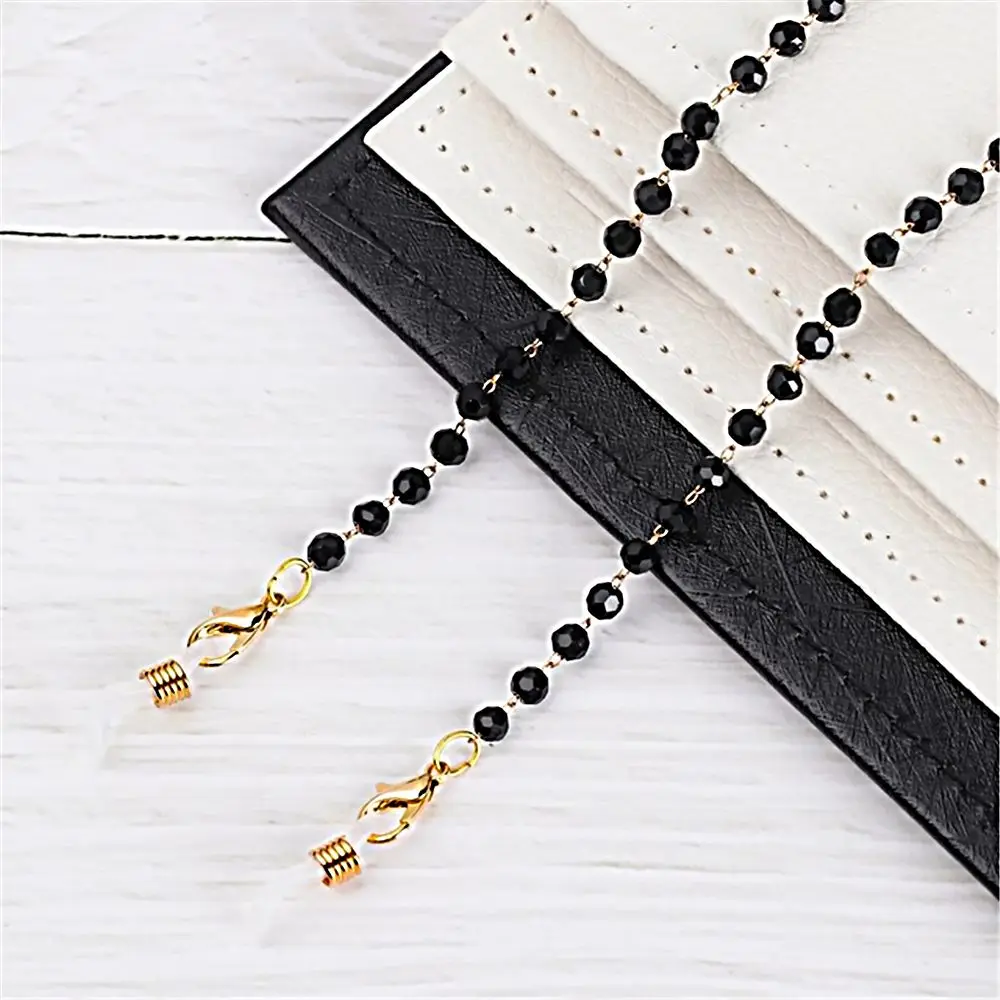 

Gem Crystal Pearl For Women Girls Mask Extender Strap Sunglasses Lanyards Anti-Slip Glasses Chain