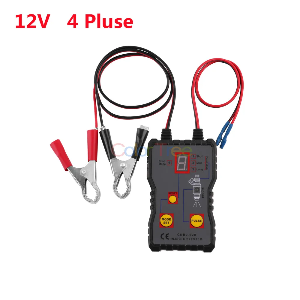 

Тестер топливного инжектора, инструмент для очистки, 4 режима использования, 12 В