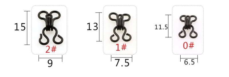 100 пар металлические пряжки крючки для шитья и глаз DIY сумка Аксессуары одежды