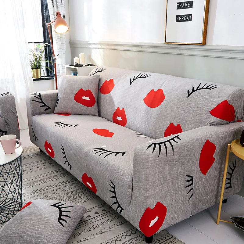 

Geometric Sofa Cover Slipcovers Stretch Sofa Covers for Living Room Striped Elastic Couch Chair Cover Sofa Towel 1/2/3/4-seater