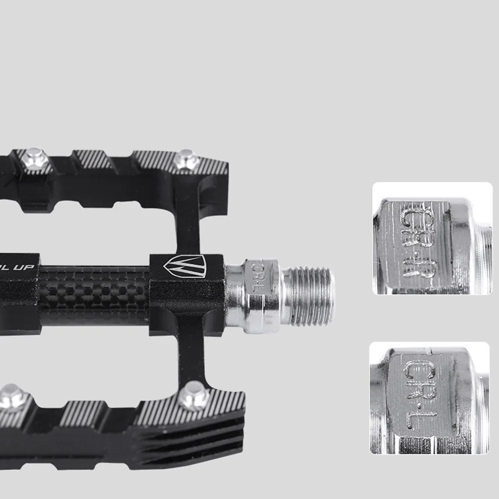 

1 Pair Aluminum Alloy Pedal Universal Mountain Bike Pedal Non-Slip Platform Flat Pedal