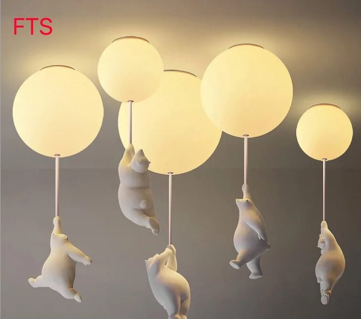 Креативная потолочная лампа мультяшная для детской комнаты сетчатый красный