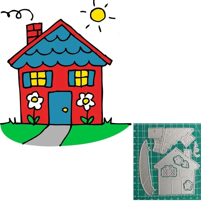 Металлические пресс формы Строительный замок для рукоделия 2019|Вырубные штампы| |