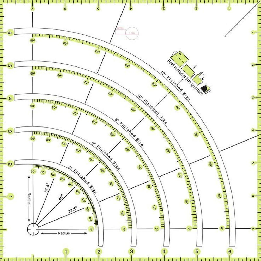 

1Pcs Manual DIY Sewing Ruler Multifunctional Arc Cutting Patchwork Ruler Clothing Plate Sewing Tools Sewing Measuring Supplies