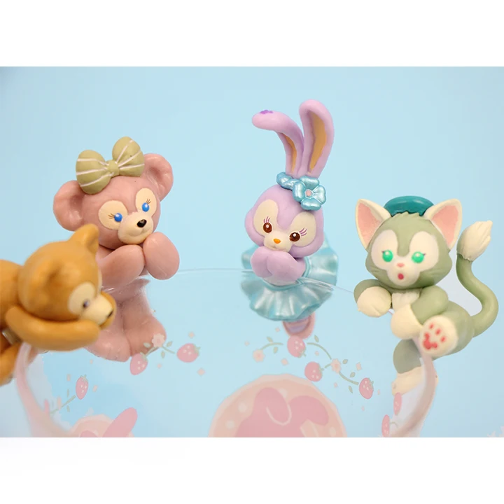 Мультяшные милые медведи Duffy и shelliemay stelllalou Gelatoni кошка фигурка коллекция гаражный Комплект Кулон аксессуары для игрушечной куклы