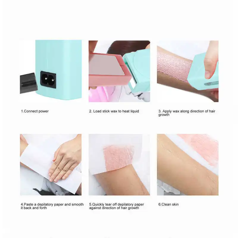 

Wax Heater Warmer Machine Portable Wax Cartridge Depilation Roller for Hair Removal Electric Hair Removing Depilatory Heater