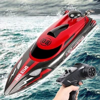 ewellsold 2 4g premium quality hj808 rc boat 25kmh high speed remote control racing ship water speed boat children model toy