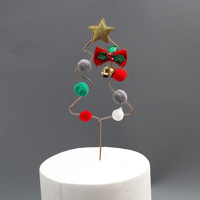 

Wrought Iron Christmas Tree Cake Insert For DIY Christmas Festival Party Cake Decoration