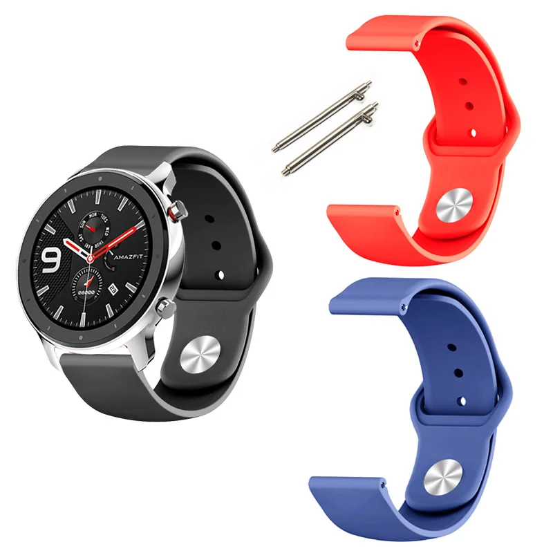 22 мм браслет ремешок для Xiaomi Amazfit GTR 47 мм Pace Stratos ремешок для samsung gear S3 Galaxy 46 мм нержавеющая сталь ремешок для часов