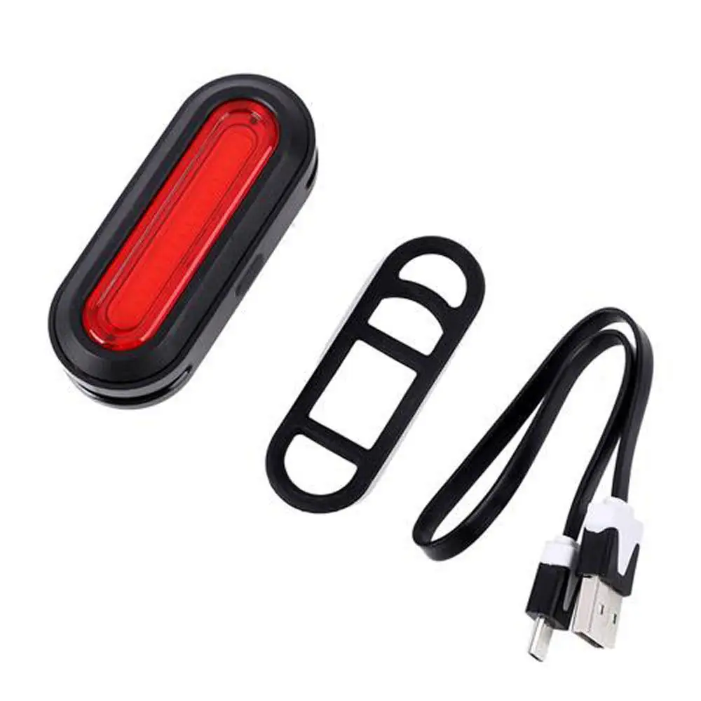 

Bicycle Rear Light USB Rechargeable LED Tail Light Bike Accessories 6 Mode Cycling Safety Helmet Bag Lamp
