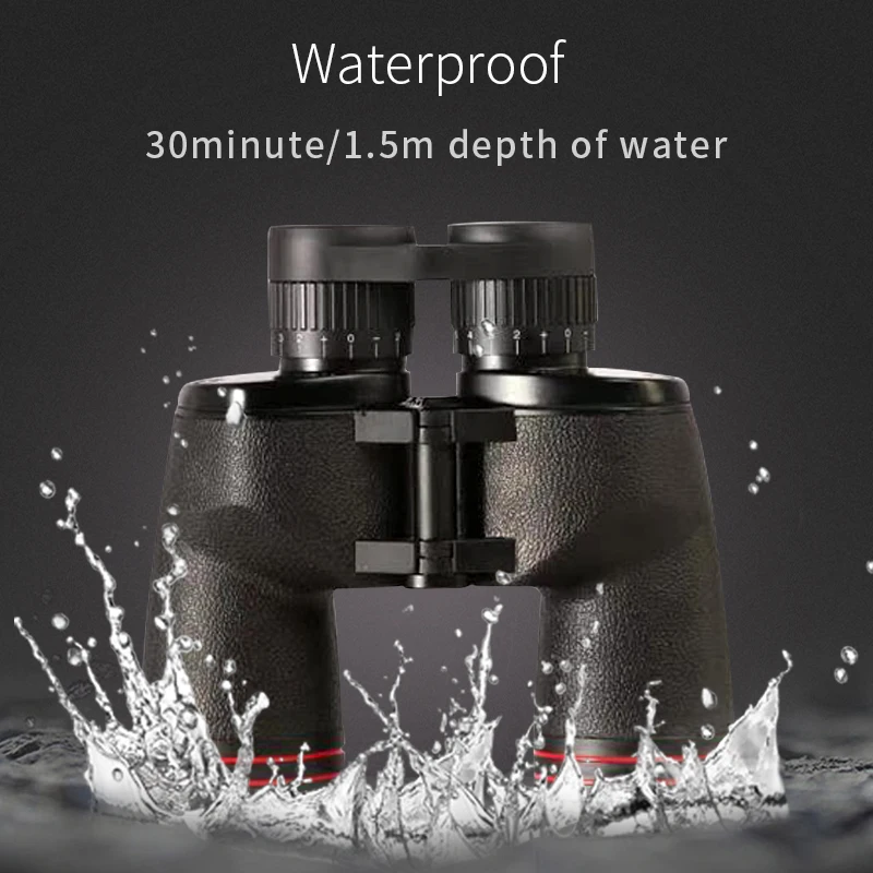 ED высокой четкости Порро бинокль Охота BAK 4 Призма зум поле 10X50 телескоп