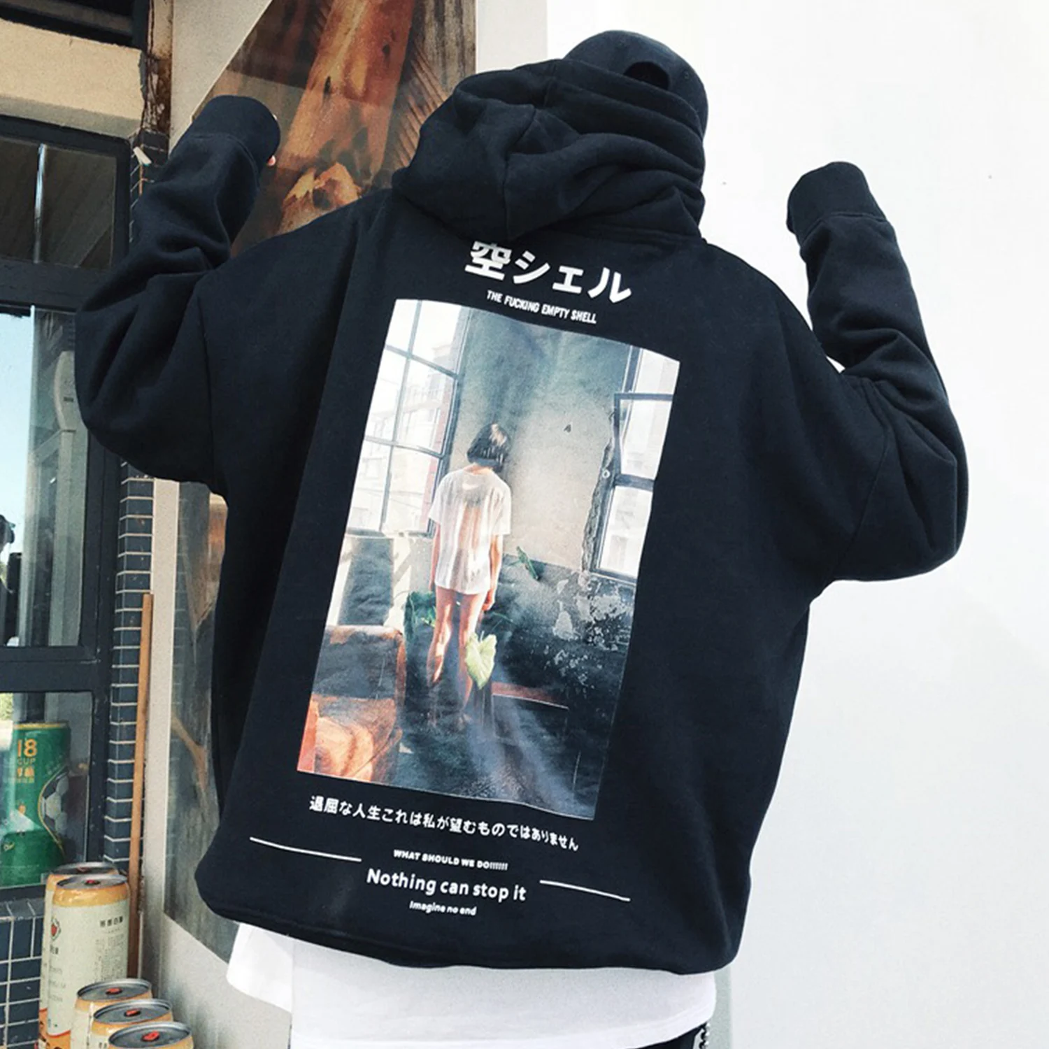 Aelfric Eden японский Стиль принты с героями из мультфильма мужские толстовки