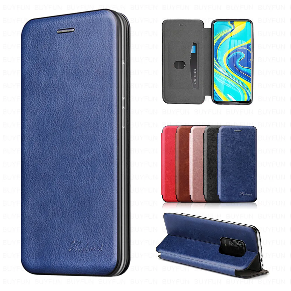 Кожаный магнитный флип чехол для xiaomi redmi 9 pro note9 s on xiomi redmy 9a 9c redmi9 a c Чехол кошелек с