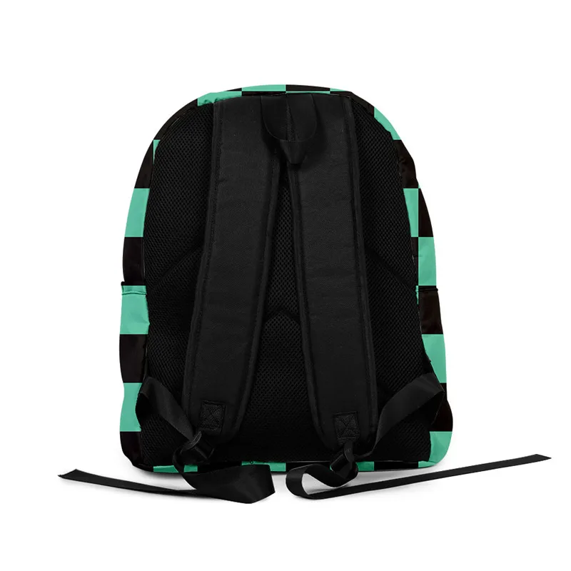 Demon Slayer: Kimetsu no Yaiba рюкзак Холщовая Сумка Kamado Tanjirou школьные сумки для девочек Mochila Feminina Nezuko сумка для ноутбука Косплей