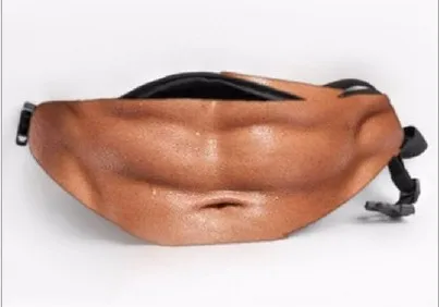 Muscle 3D женские карманы для живота Dadbag PU Новинка Мужская пивная поясная сумка для живота дорожная телефонная Противоугонная сумка-Органайзер поясная посылка спортивная сумка - Цвет: Muscle