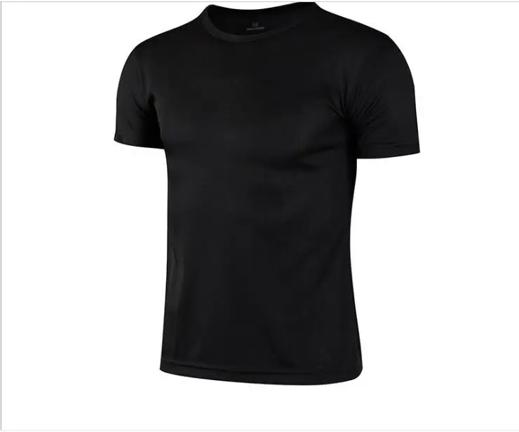 

Sports quick drying T-shirt advertising shirt customized logo round neck short sleeve quick drying clothes outdoor work clothes