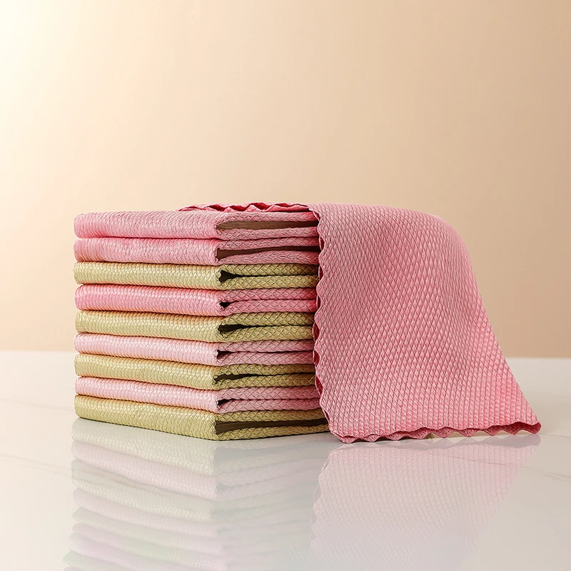 5 шт. специальный рыбьей чешуи салфетки для Стекло чистки домашних Ткань очистки |