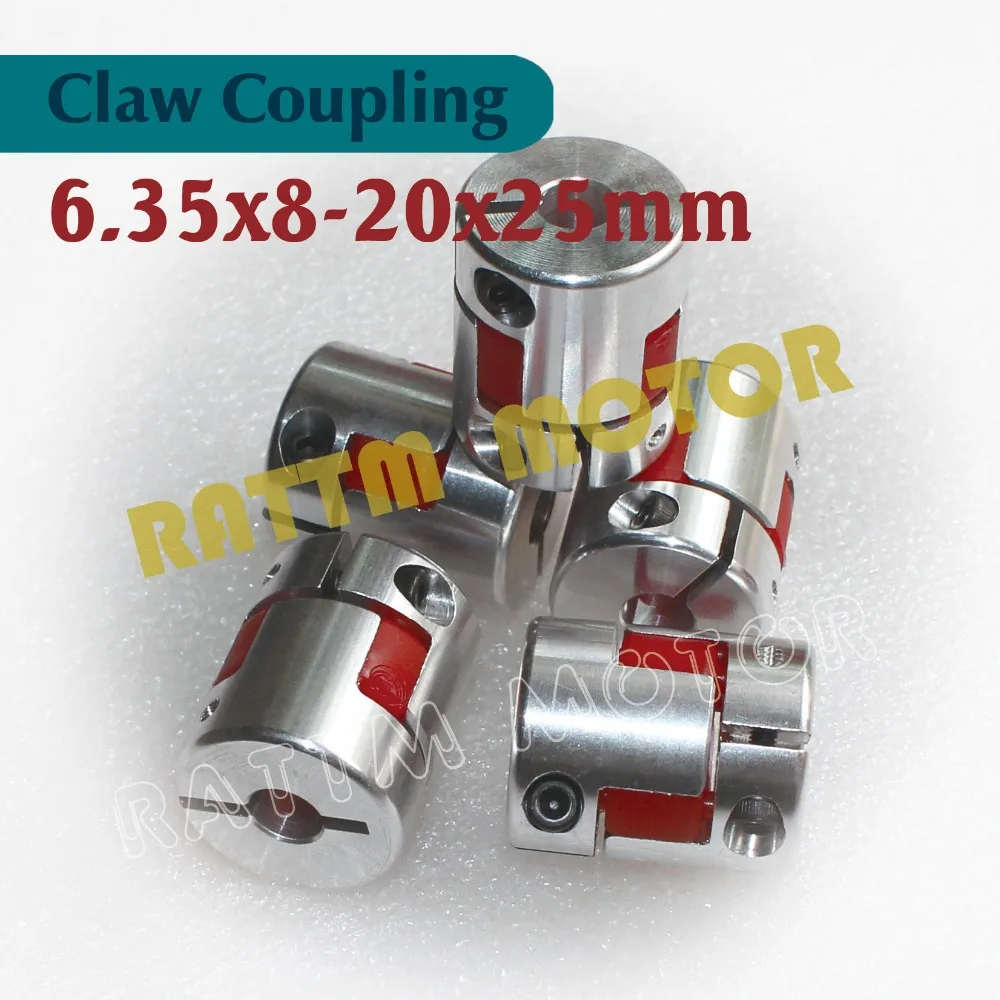 

6.35x8mm 5pcs Plum Coupling Shaft Coupler D25L30