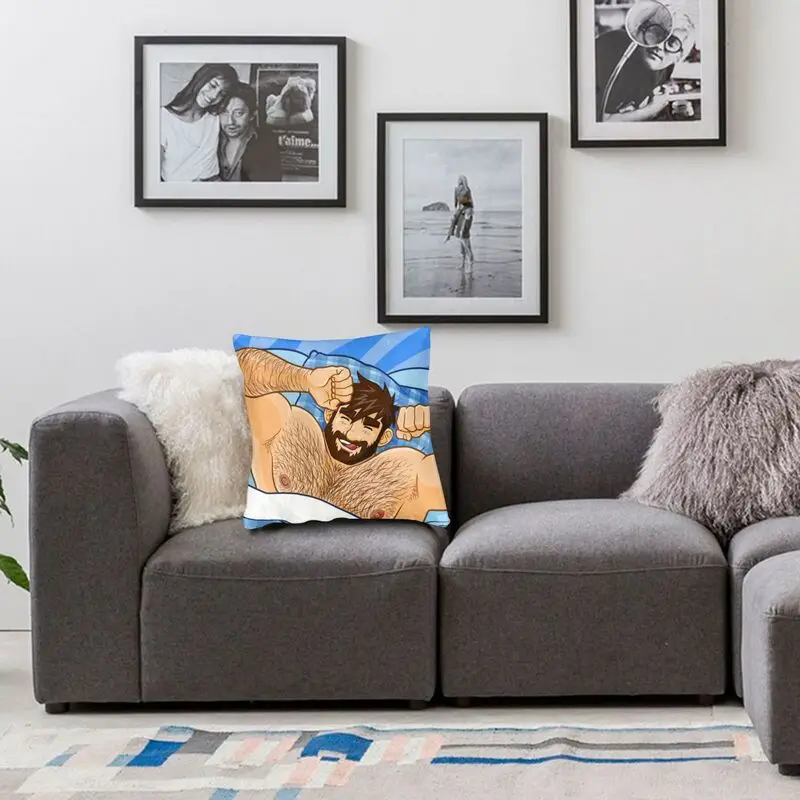 

Cool Adam Likes Bedtime Pillow Cover Home Decorative 3D Double Side Printing Gay Pride Bobo Bear Cushion Cover for Living Room
