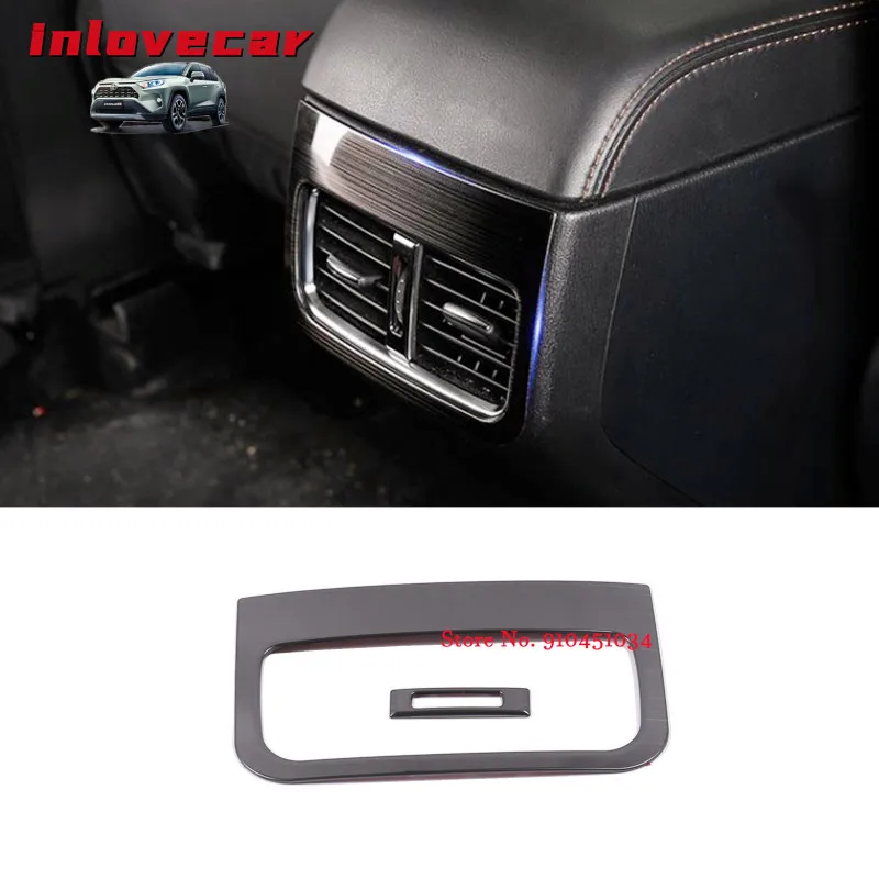 

For Mazda CX-5 CX5 2017-2020 Accesorios Car Armrest Box Rear Air Conditioner Outlet Frame Cover Trim Interior Mouldings