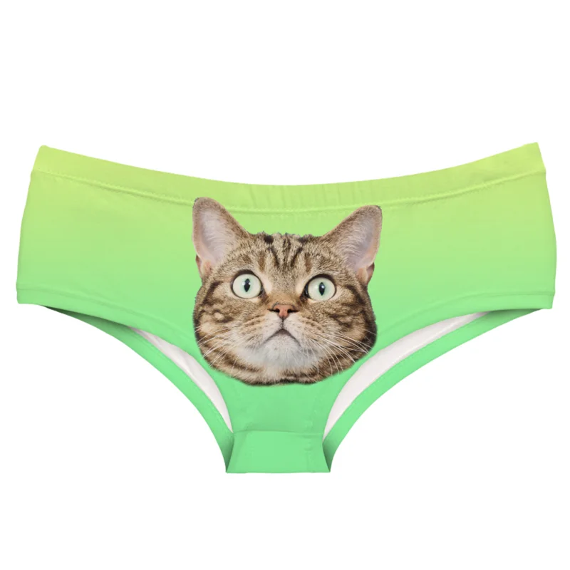 Трусы женские шелковые с креативным принтом нижнее белье эластичные Дышащие