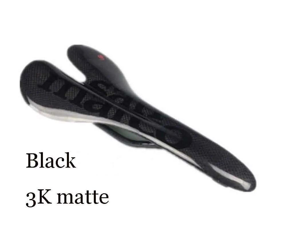 Black matte Полностью углеродное волокно велосипедное седло 3K Блеск/матовая дорога горный велосипед переднее сиденье велосипеда седло - Цвет: Black matte